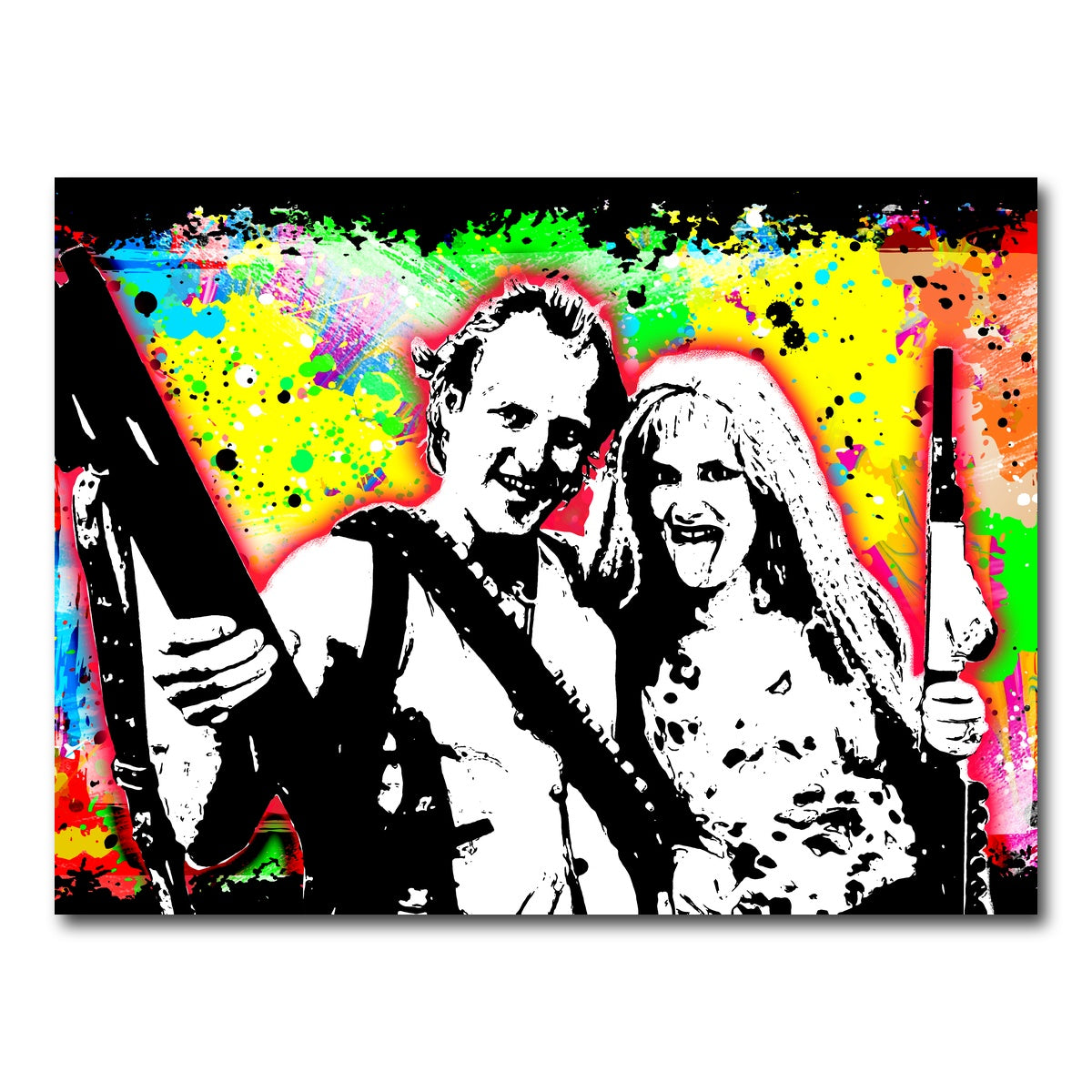 Abstract Natural Born Killers Wall Art
