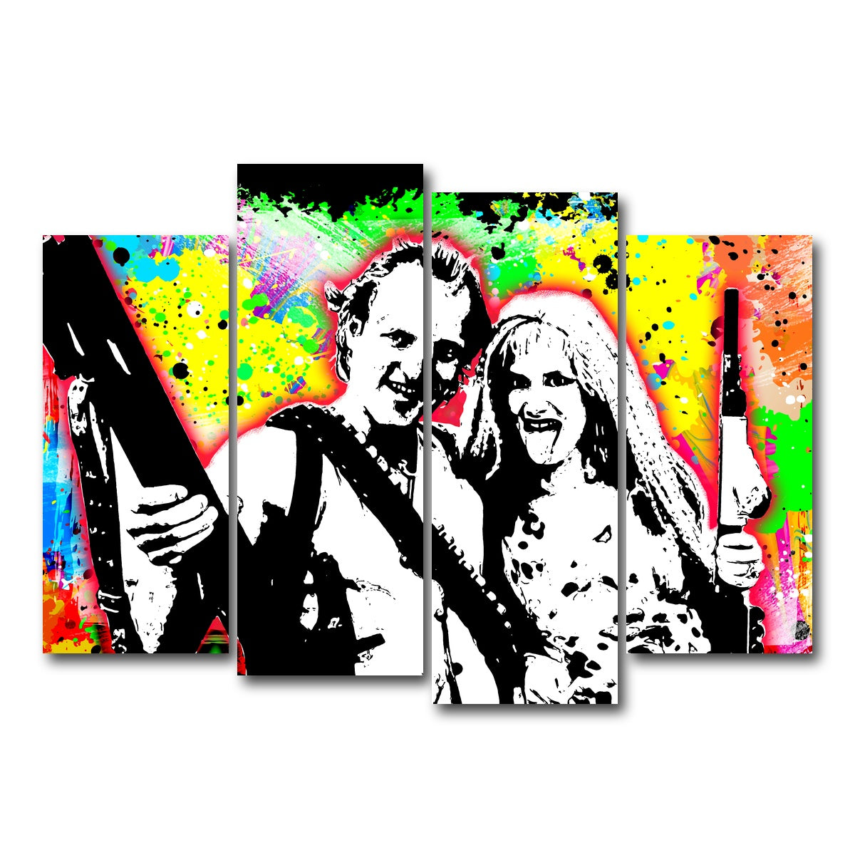 Abstract Natural Born Killers Wall Art