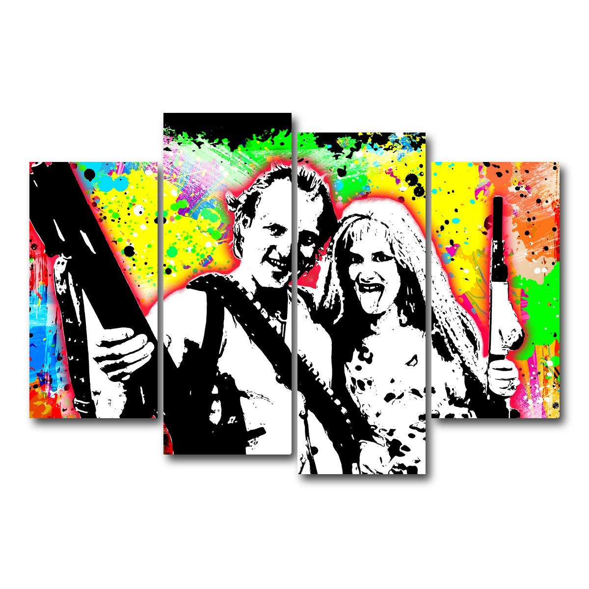 Abstract Natural Born Killers Wall Art