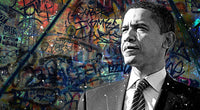 Abstract Obama Wall Art