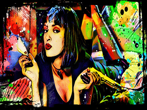 Abstract Pulp Fiction Wall Art