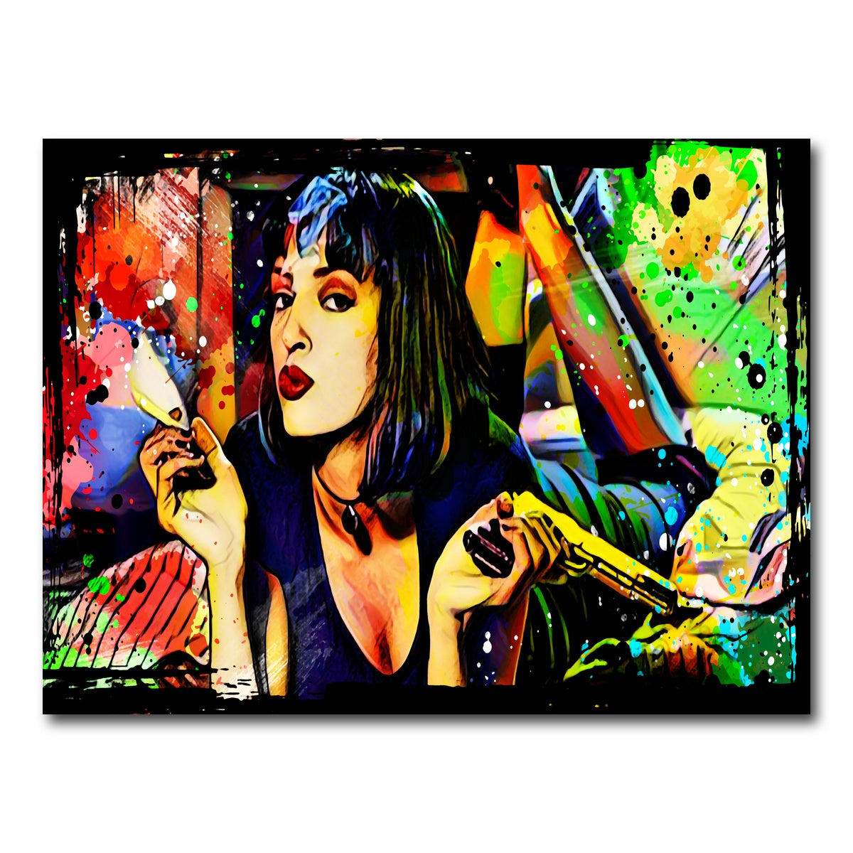 AUTO-MOCKUP WHITE | Abstract Pulp Fiction | 1 Piece | Gallery Wrap Canvas | group=4x3