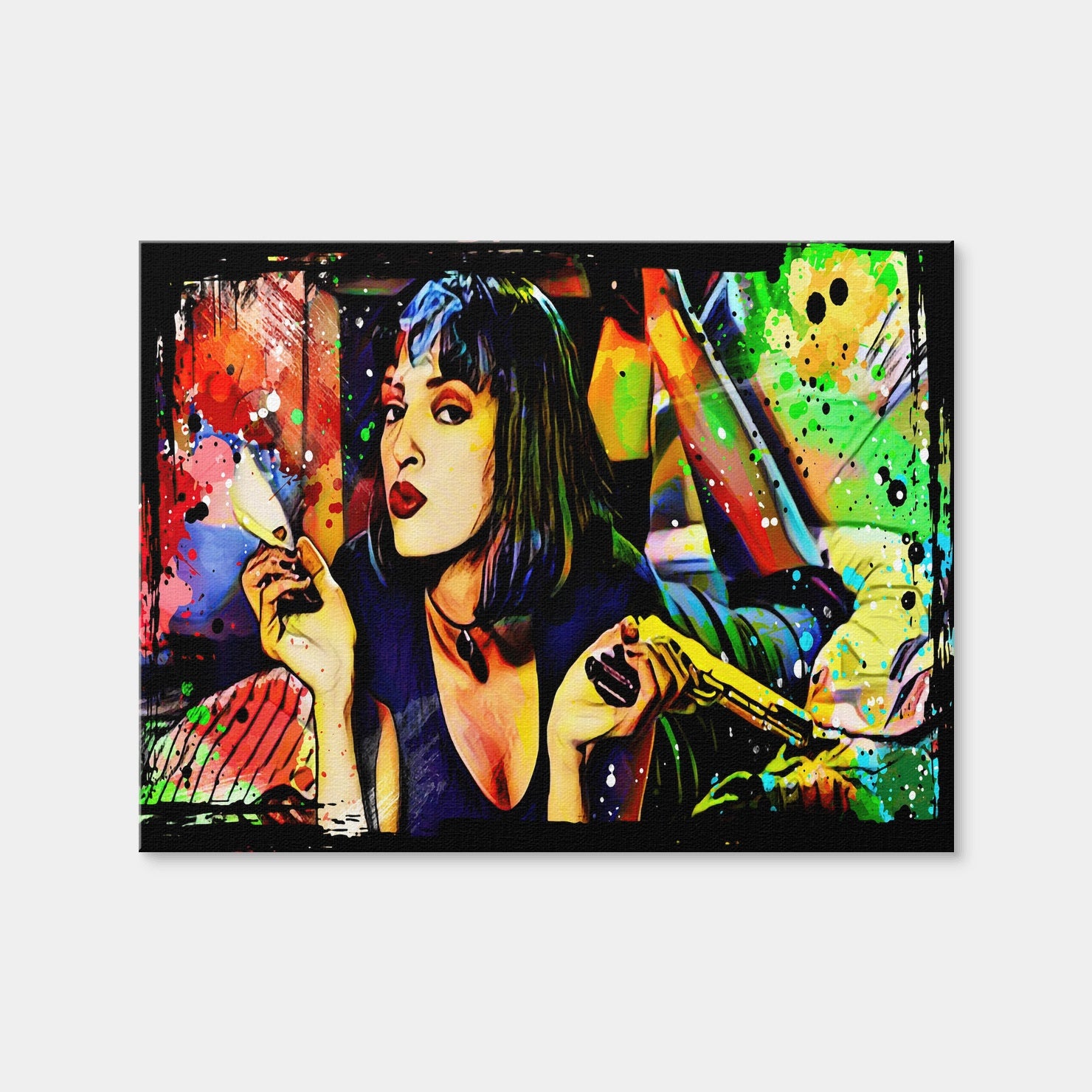 AUTO-MOCKUP WHITE | Abstract Pulp Fiction | 1 Piece | Gallery Wrap Canvas | group=4x3