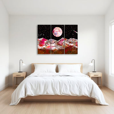 AUTO-MOCKUP ROOM | Abstract Red Moon