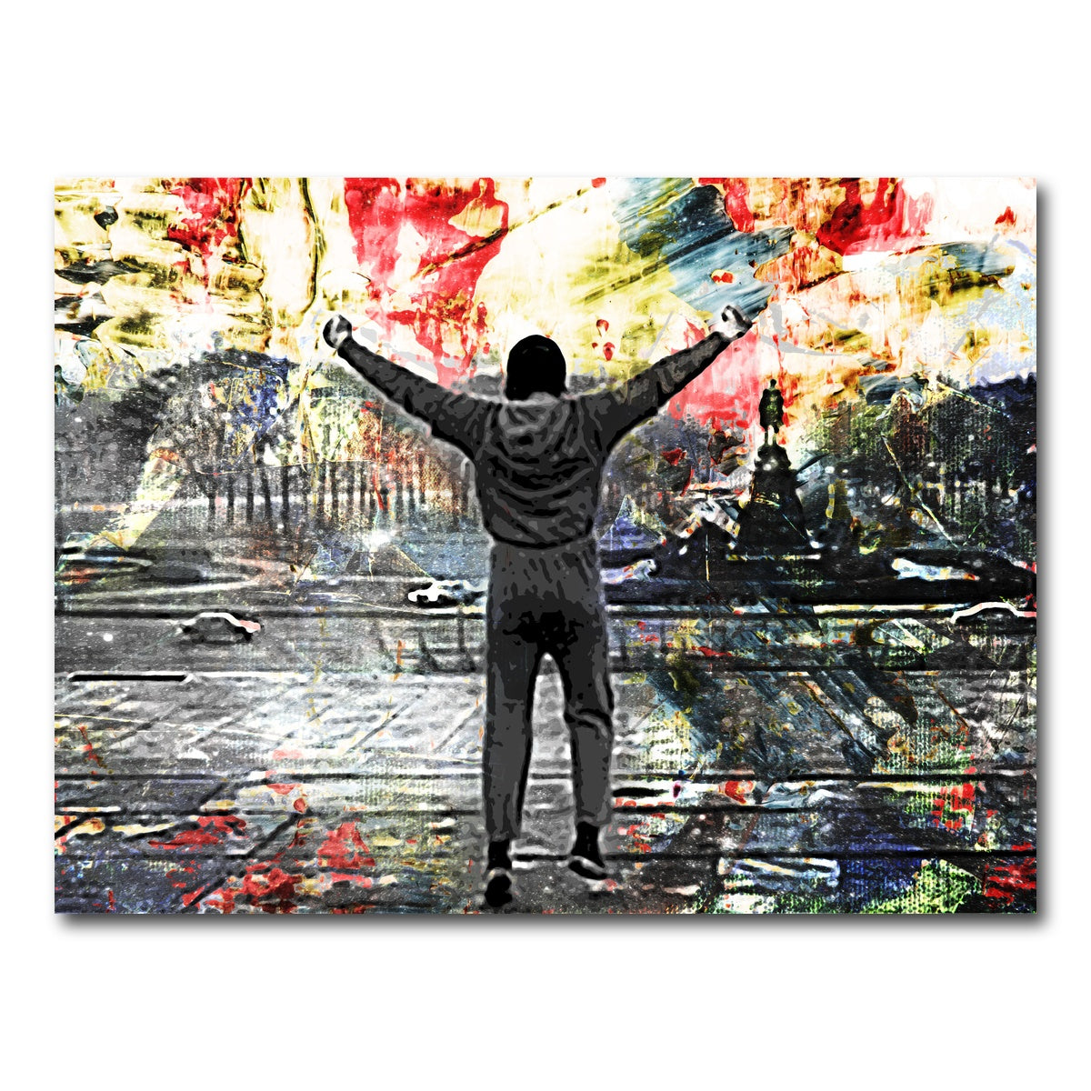 AUTO-MOCKUP WHITE | Abstract Rocky | 1 Piece | Gallery Wrapped | group=4x3