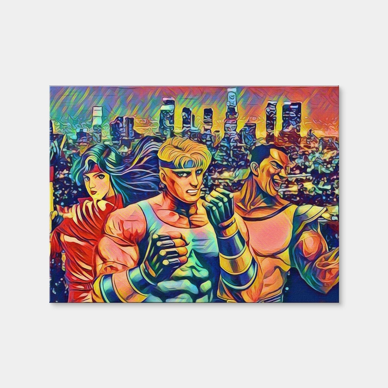 AUTO-MOCKUP WHITE | Abstract Streets of Rage | 1 Piece | Gallery Wrap Canvas | group=4x3