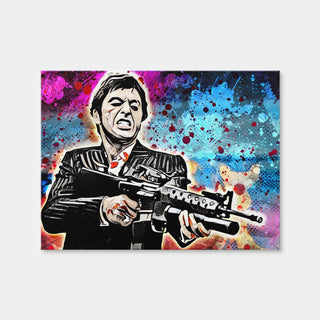 AUTO-MOCKUP WHITE | Abstract Scarface | 1 Piece | Gallery Wrap Canvas | group=4x3