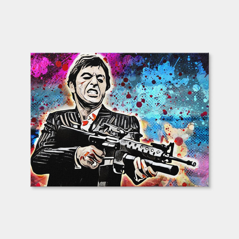 AUTO-MOCKUP WHITE | Abstract Scarface | 1 Piece | Gallery Wrap Canvas | group=4x3