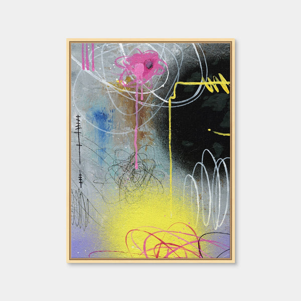 Abstract Smile Wall Art — Framed Canvas Format preview