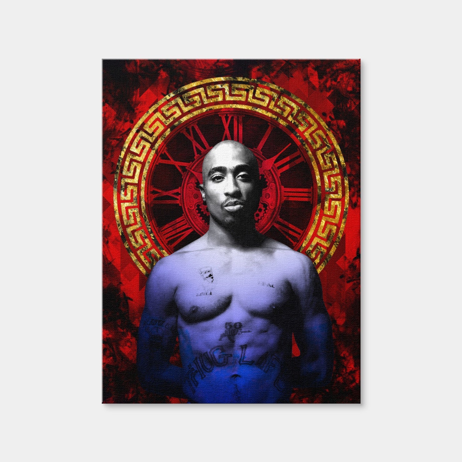AUTO-MOCKUP WHITE | Abstract Tupac | 1 Piece | Gallery Wrap Canvas | group=3x4