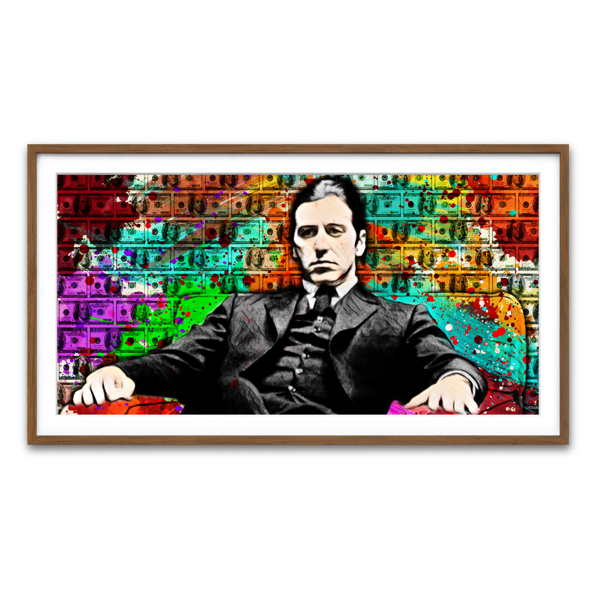 Framed Print 2x1 Walnut