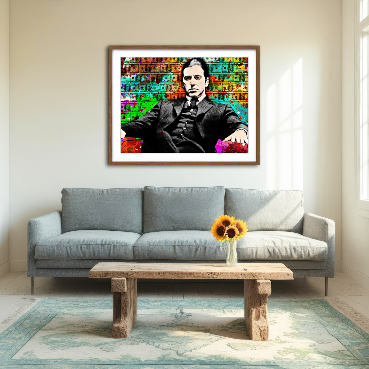 AUTO-MOCKUP ROOM | Abstract Godfather Wall Art