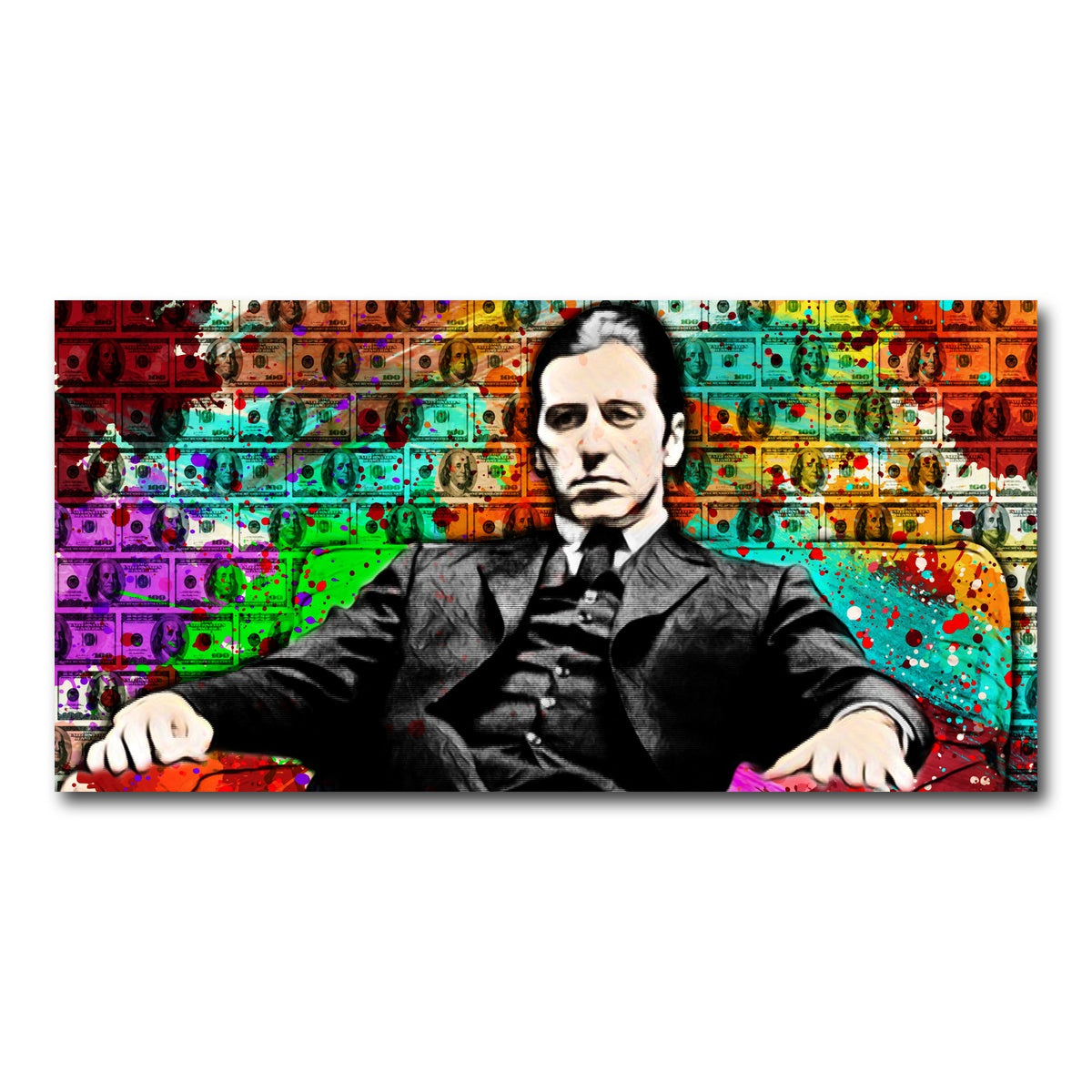 AUTO-MOCKUP WHITE | Abstract godfather | 1 Piece | Gallery Wrap Canvas | group=2x1