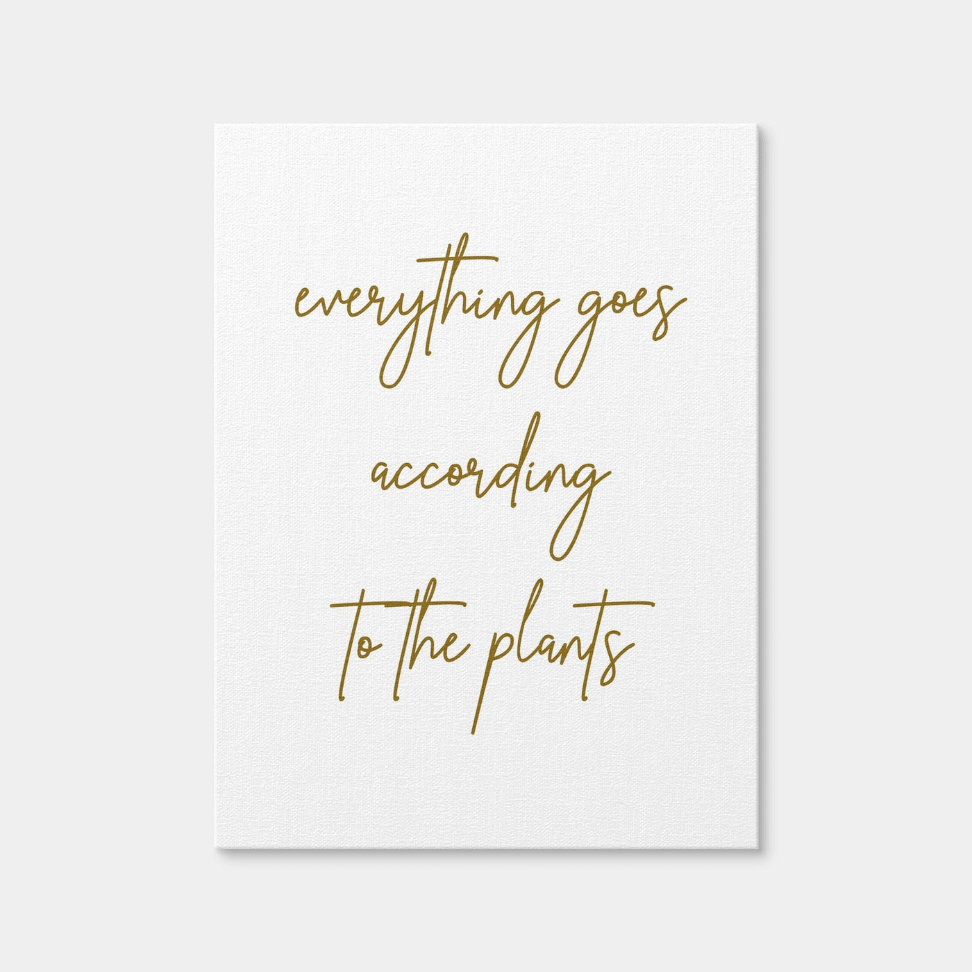 AUTO-MOCKUP WHITE | According to the Plants | 1 Piece | Gallery Wrap Canvas | group=3x4