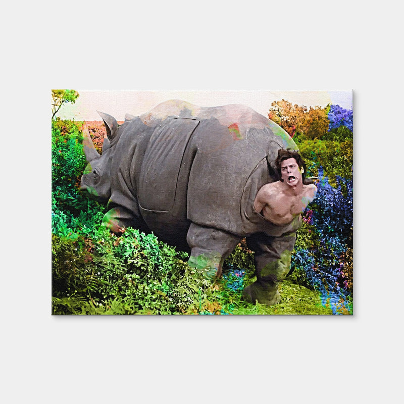 AUTO-MOCKUP WHITE | Ace Ventura Rhino Birth | 1 Piece | Gallery Wrap Canvas | group=4x3