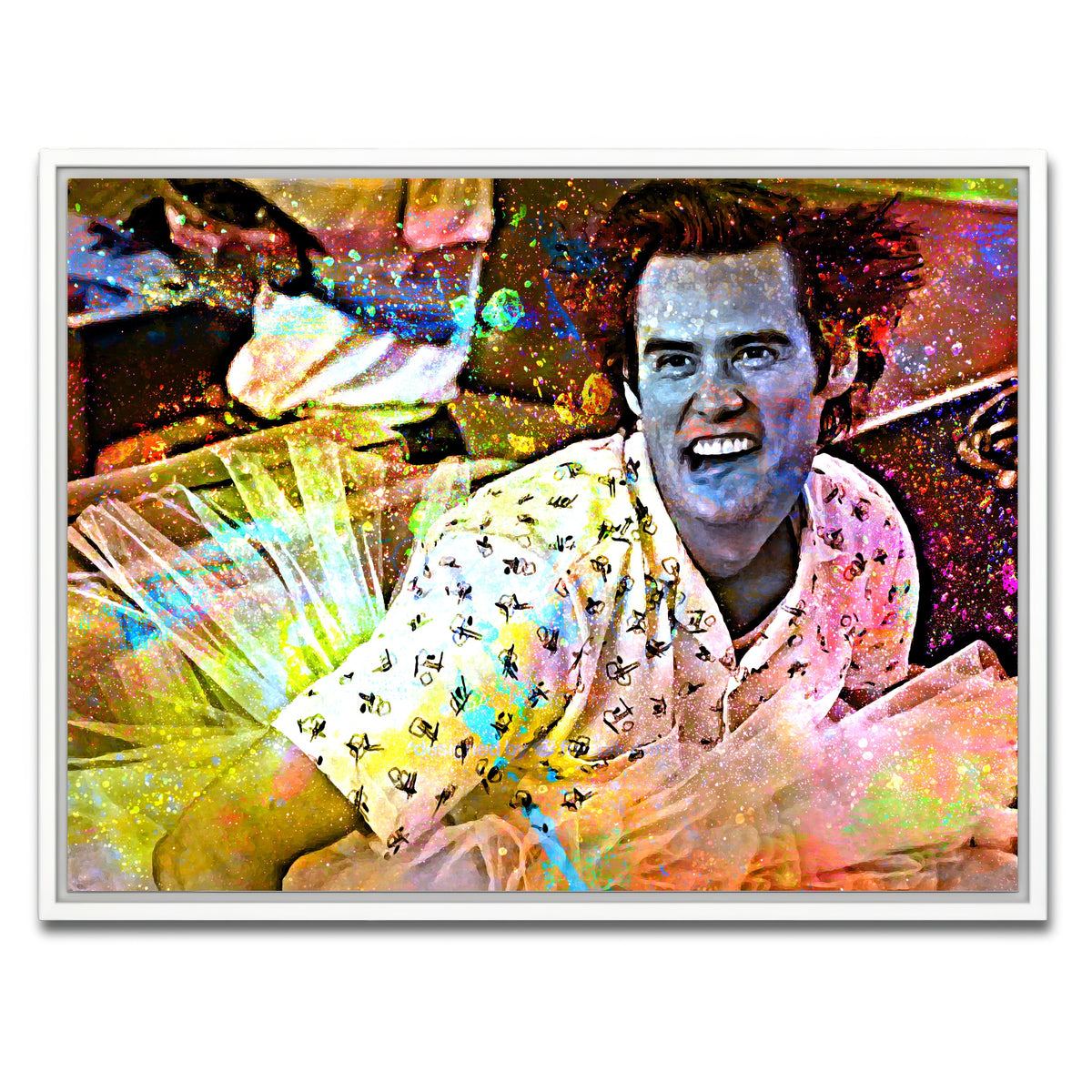 AUTO-MOCKUP WHITE | Ace Ventura | 1 Piece | White Framed Canvas | group=4x3