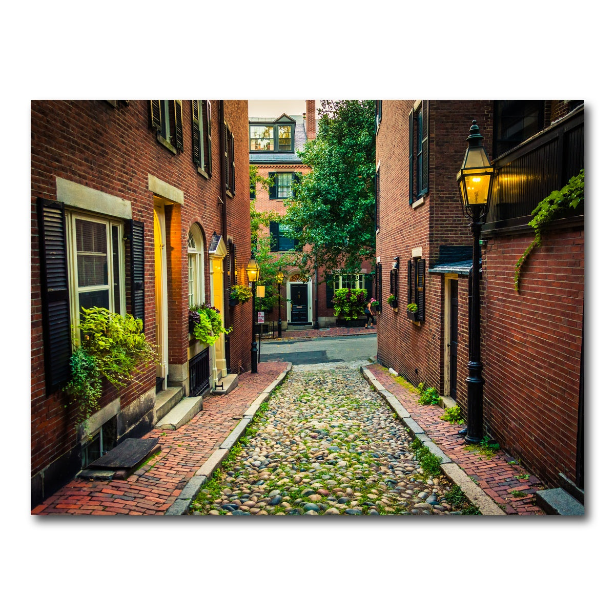 AUTO-MOCKUP WHITE | Acorn Street - Beacon Hill | 1 Piece | Gallery Wrap Canvas | group=4x3