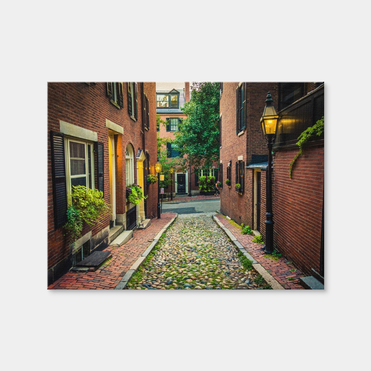 AUTO-MOCKUP WHITE | Acorn Street - Beacon Hill | 1 Piece | Gallery Wrap Canvas | group=4x3