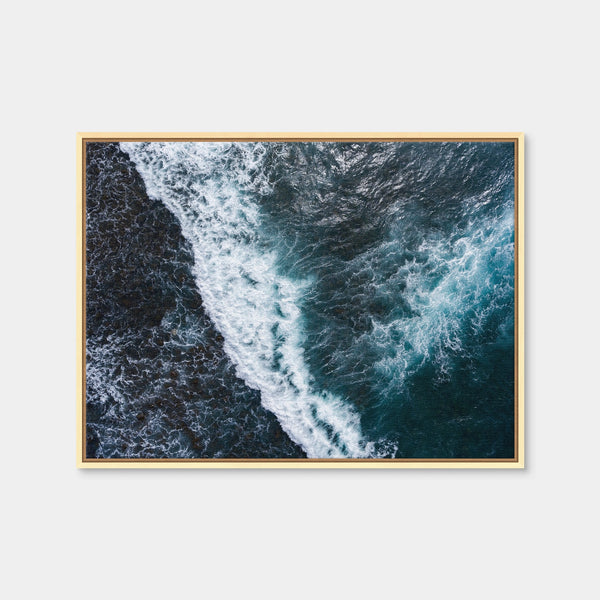 Aerial Wave Wall Art — Framed Canvas Format preview