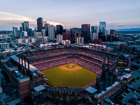 Aerial of Coors Field Wall Art