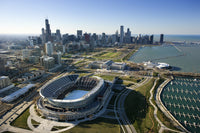 Aerial view of Chicago - Soldier Field Wall Art