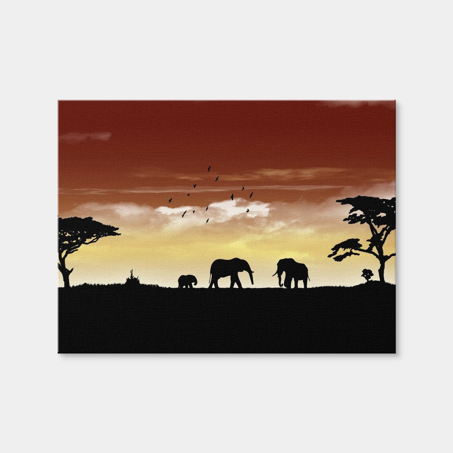 AUTO-MOCKUP WHITE | African Sunset | 1 Piece | Gallery Wrap Canvas | group=4x3