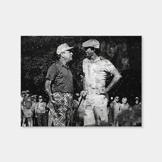AUTO-MOCKUP WHITE | Al and Ty Caddyshack Grayscale | 1 Piece | Gallery Wrap Canvas | group=4x3