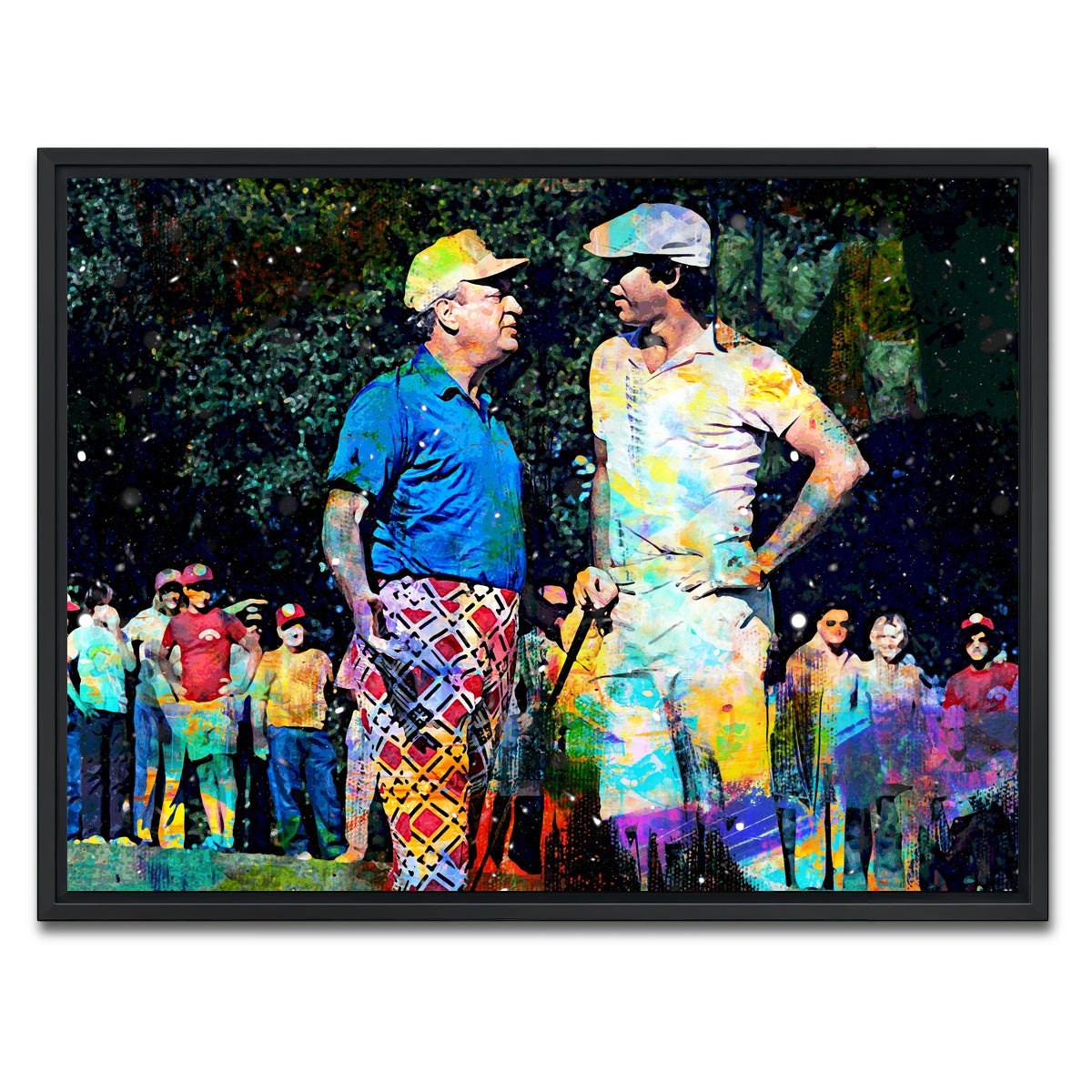AUTO-MOCKUP WHITE | Al and Ty Caddyshack | 1 Piece | Black Framed Canvas | group=4x3