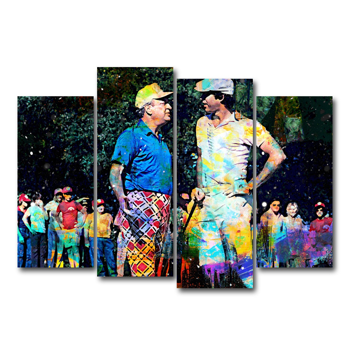 AUTO-MOCKUP WHITE | Al and Ty Caddyshack | 4 Piece | Gallery Wrap Canvas | group=4_normal