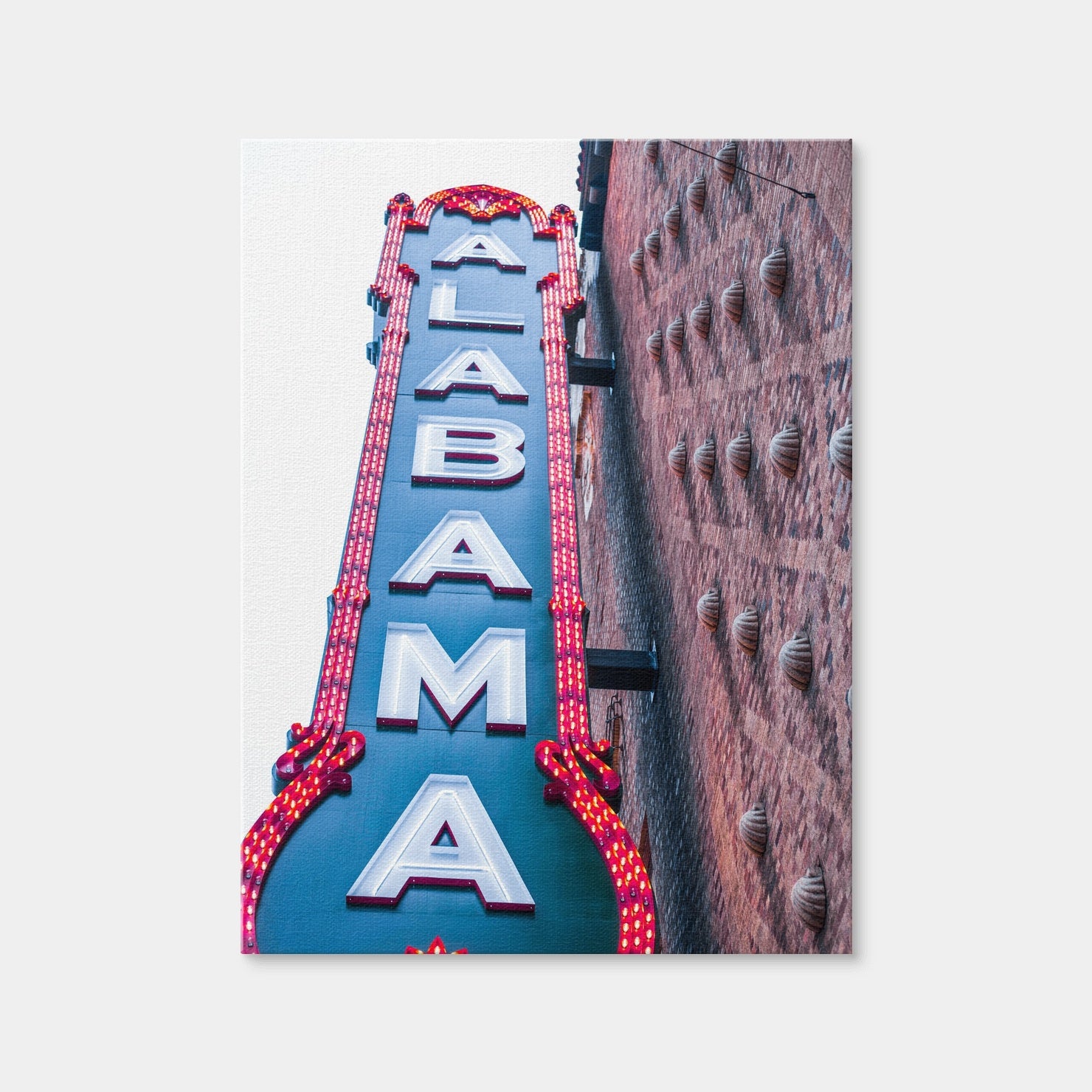 AUTO-MOCKUP WHITE | Alabama Sign | 1 Piece | Gallery Wrap Canvas | group=3x4