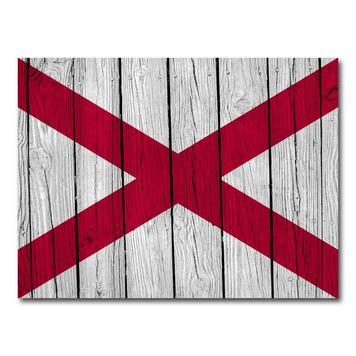 AUTO-MOCKUP WHITE | Alabama State Flag | 1 Piece | Gallery Wrap Canvas | group=4x3