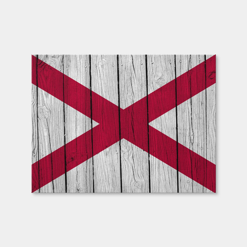 AUTO-MOCKUP WHITE | Alabama State Flag | 1 Piece | Gallery Wrap Canvas | group=4x3