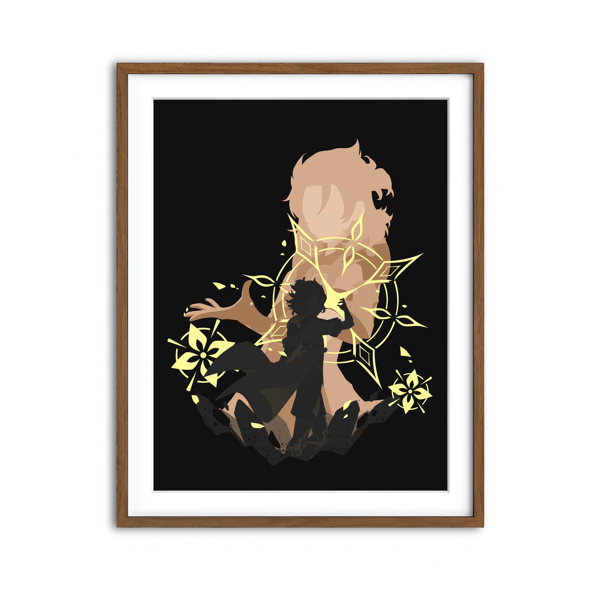 Framed Print 3x4 Walnut