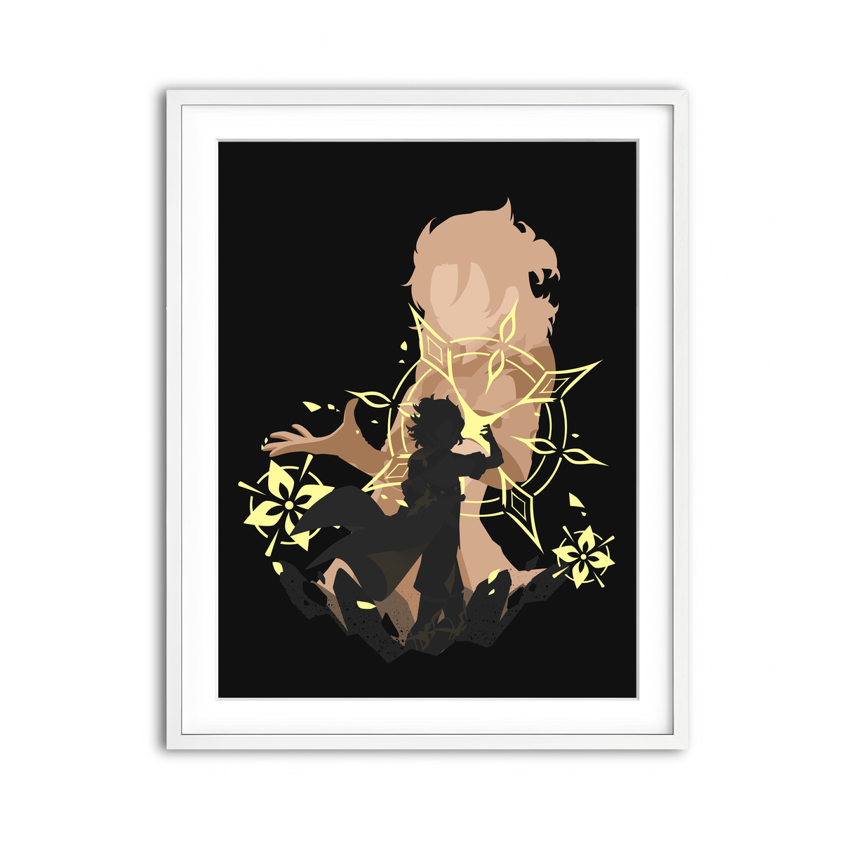 Framed Print 3x4 White