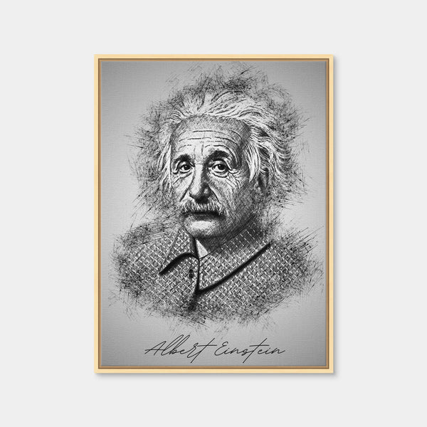Albert Einstein Wall Art — Framed Canvas Format preview
