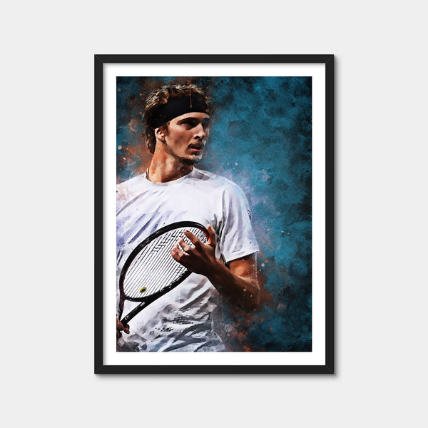 Alexander Zverev Wall Art — Framed Print Format preview