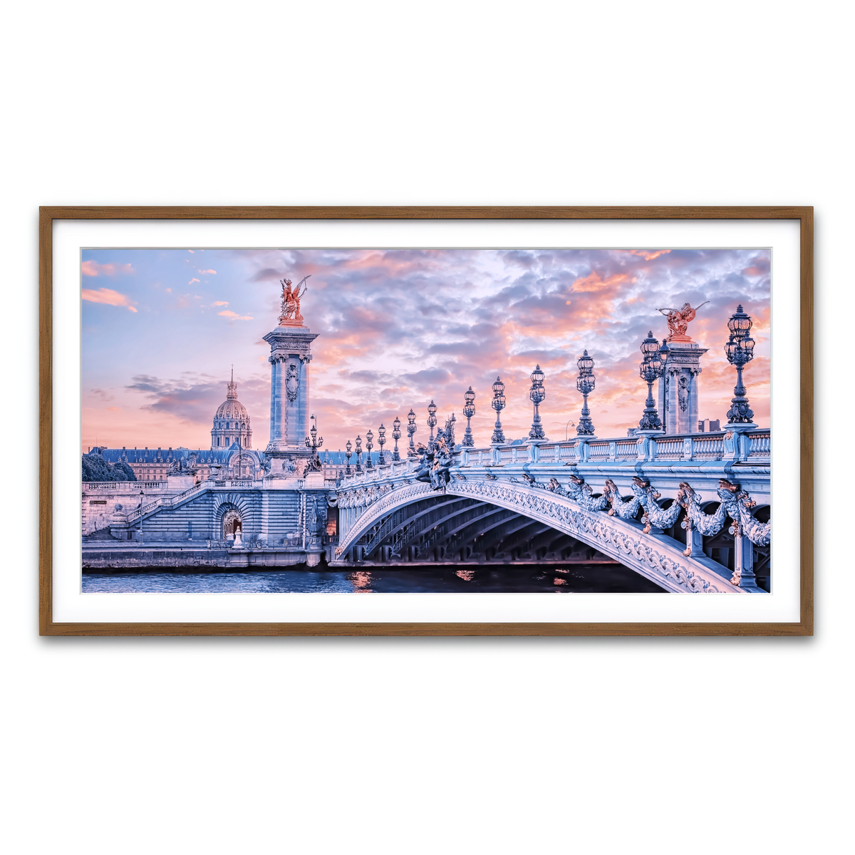 Framed Print 2x1 Walnut