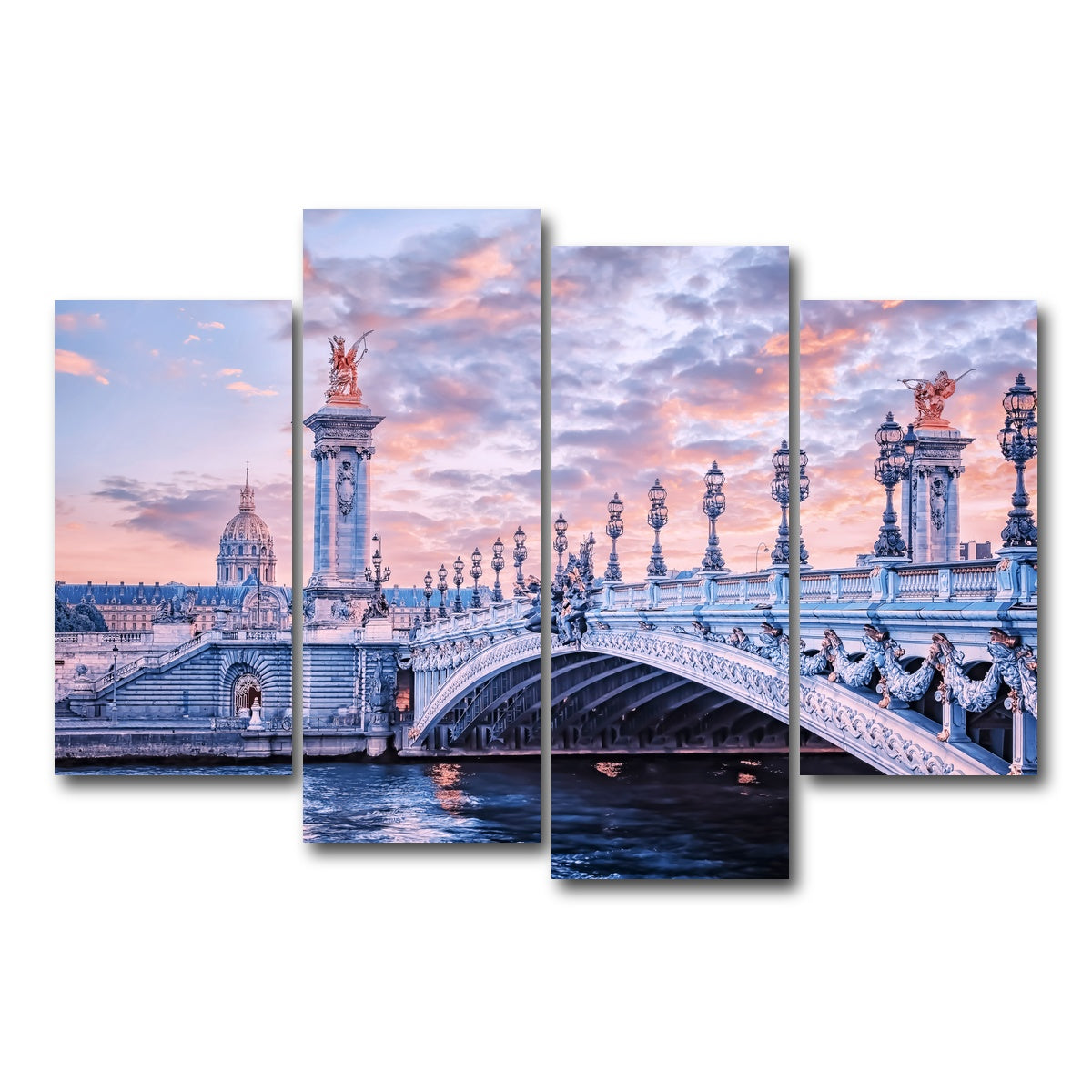 AUTO-MOCKUP WHITE | Alexandre III | 4 Piece | Gallery Wrap Canvas | group=4_short