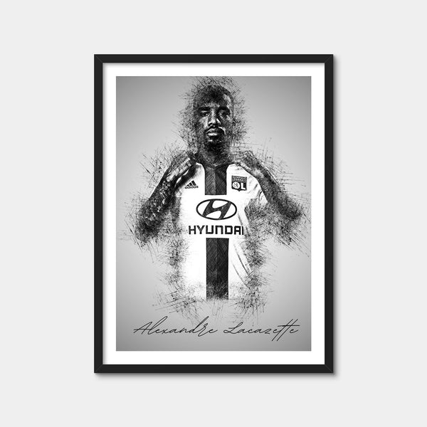 Alexandre Lacazette Wall Art — Framed Print Format preview