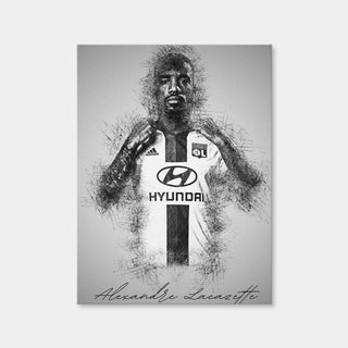 AUTO-MOCKUP WHITE | Alexandre Lacazette | 1 Piece | Gallery Wrap Canvas | group=3x4