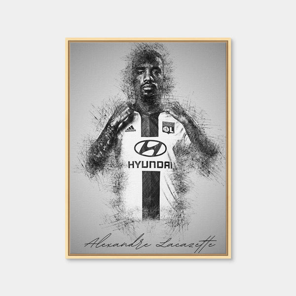Alexandre Lacazette Wall Art — Framed Canvas Format preview