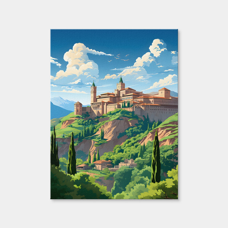 AUTO-MOCKUP WHITE | Alhambra - Grenada - Spain | 1 Piece | Gallery Wrap Canvas | group=3x4