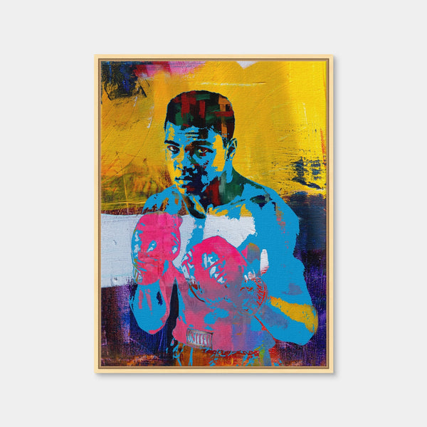Ali Color Splash Wall Art — Framed Canvas Format preview