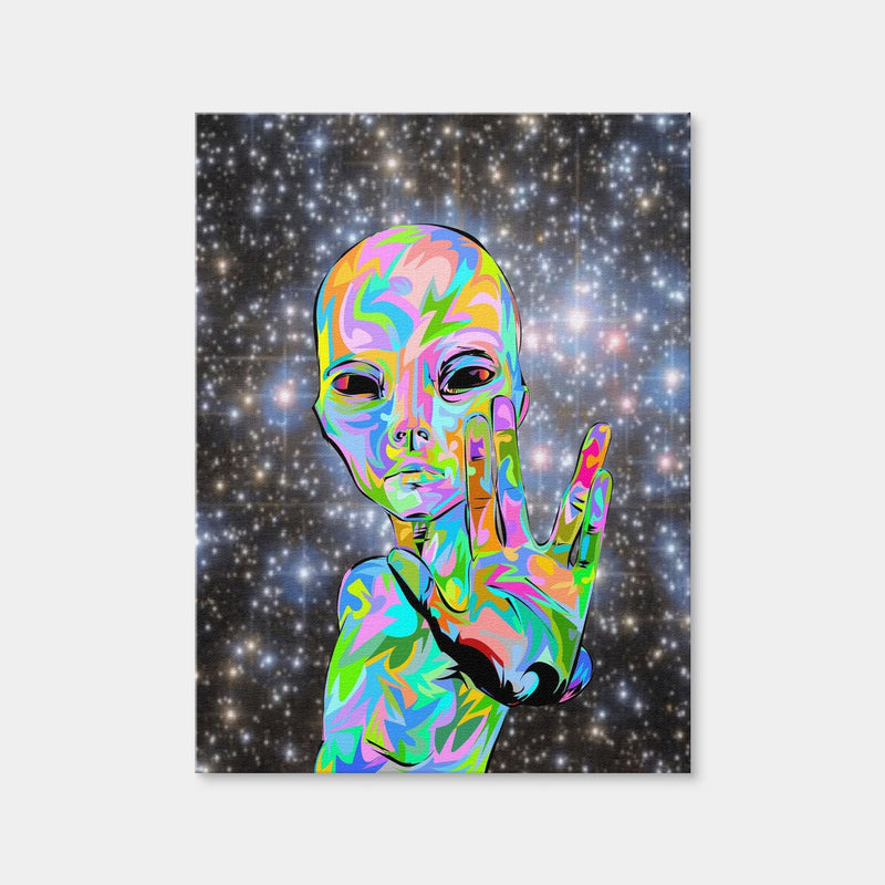 AUTO-MOCKUP WHITE | Alien Peace | 1 Piece | Gallery Wrap | group=3x4