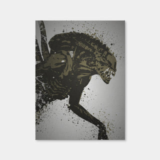 AUTO-MOCKUP WHITE | Alien Xenomorph | 1 Piece | Gallery Wrap Canvas | group=3x4
