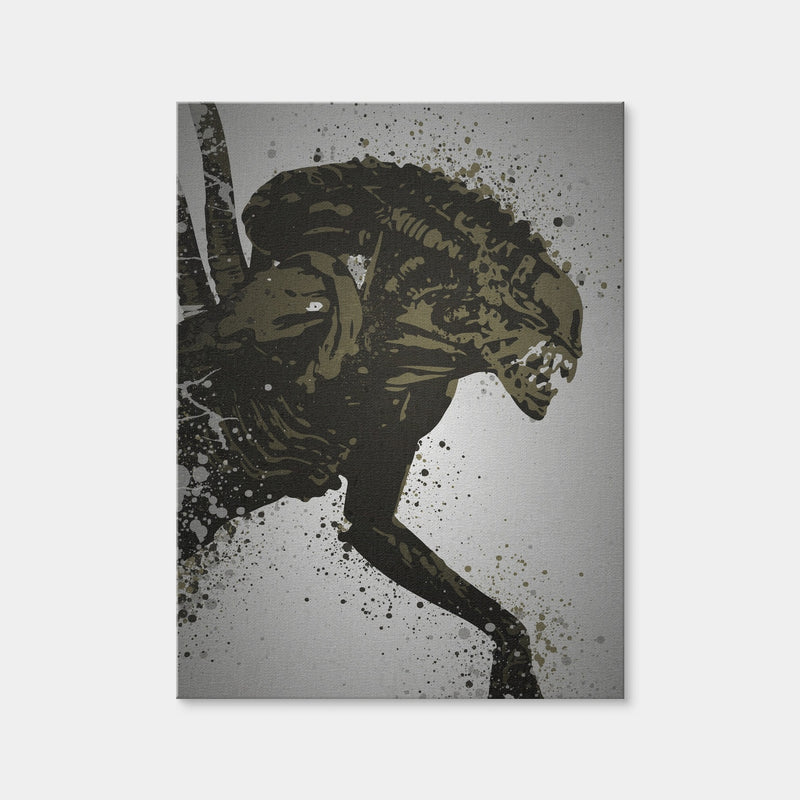 AUTO-MOCKUP WHITE | Alien Xenomorph | 1 Piece | Gallery Wrap Canvas | group=3x4