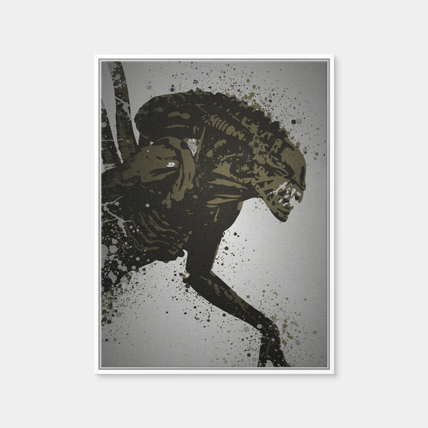 Alien Xenomorph Wall Art — Framed Canvas Format preview