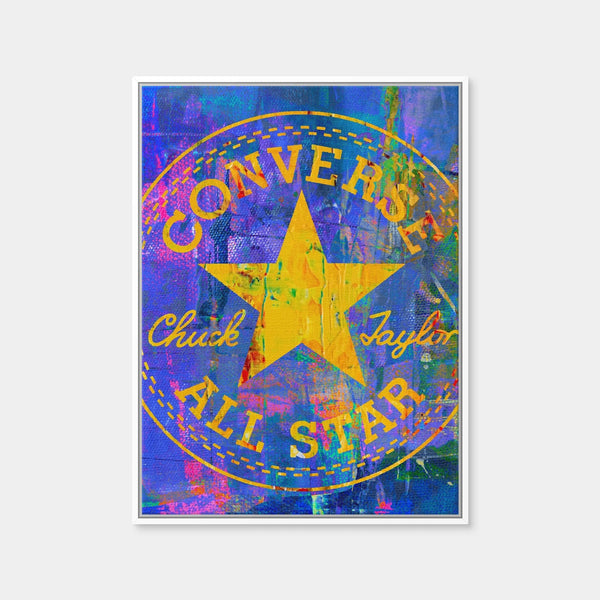 All Star Converse Wall Art — Framed Canvas Format preview