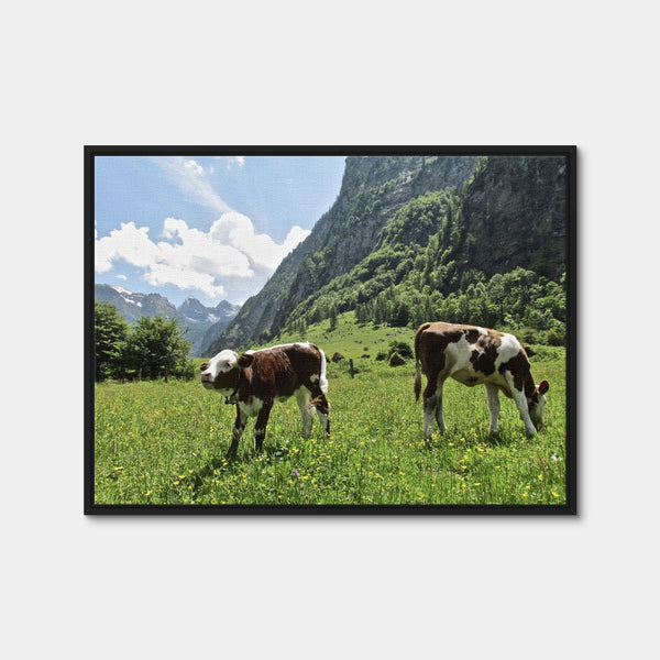 Alpine Calf Wall Art — Framed Canvas Format preview