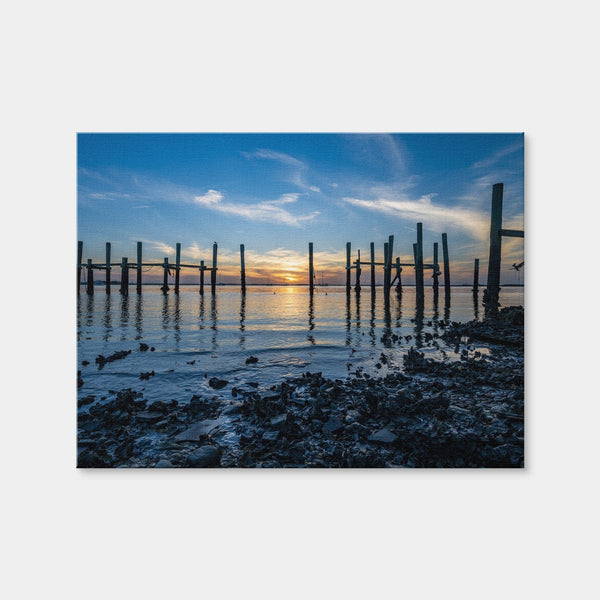 Amelia Island Florida Sunset Wall Art — Canvas Wrap Format preview
